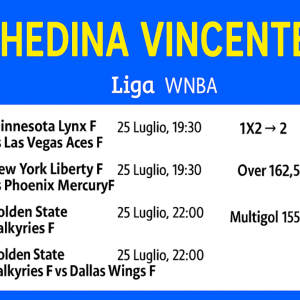 Schedina Vincente – WNBA 25/07/2025