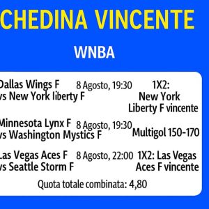 Schedina Vincente – WNBA 08/08/2025